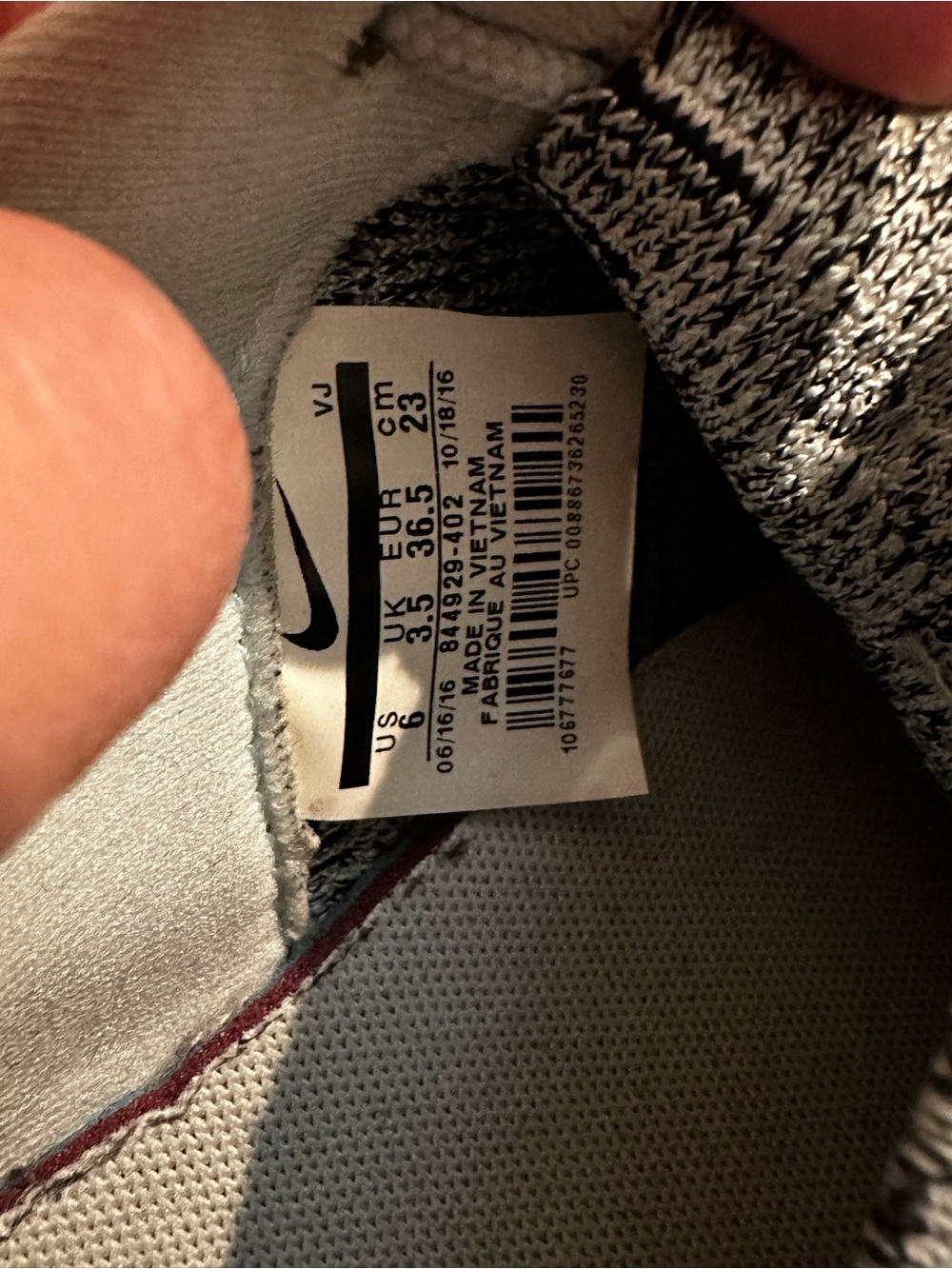 NIKE Black, White, Gray and Lt Teal Athletic Shoes - Picture 5 of 5